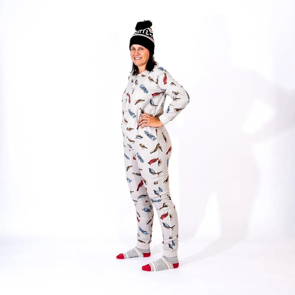 Drake General Store Unisex Birds Camp sleeping Jumpsuit size L